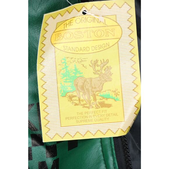 Vintage Faux Leather Racing Team Bomber Jacket XL - Picture 7 of 13